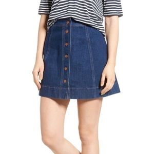 Madewell Metropolis Snap Skirt size 14